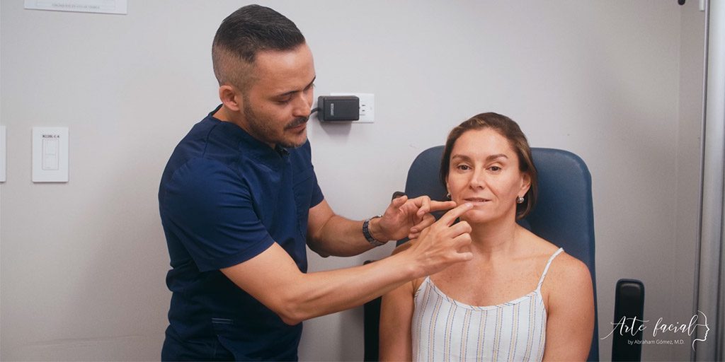 Lip augmentation with hyaluronic acid fillers