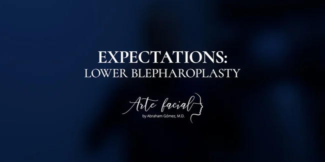Recovery after lower eyelid blepharoplasty